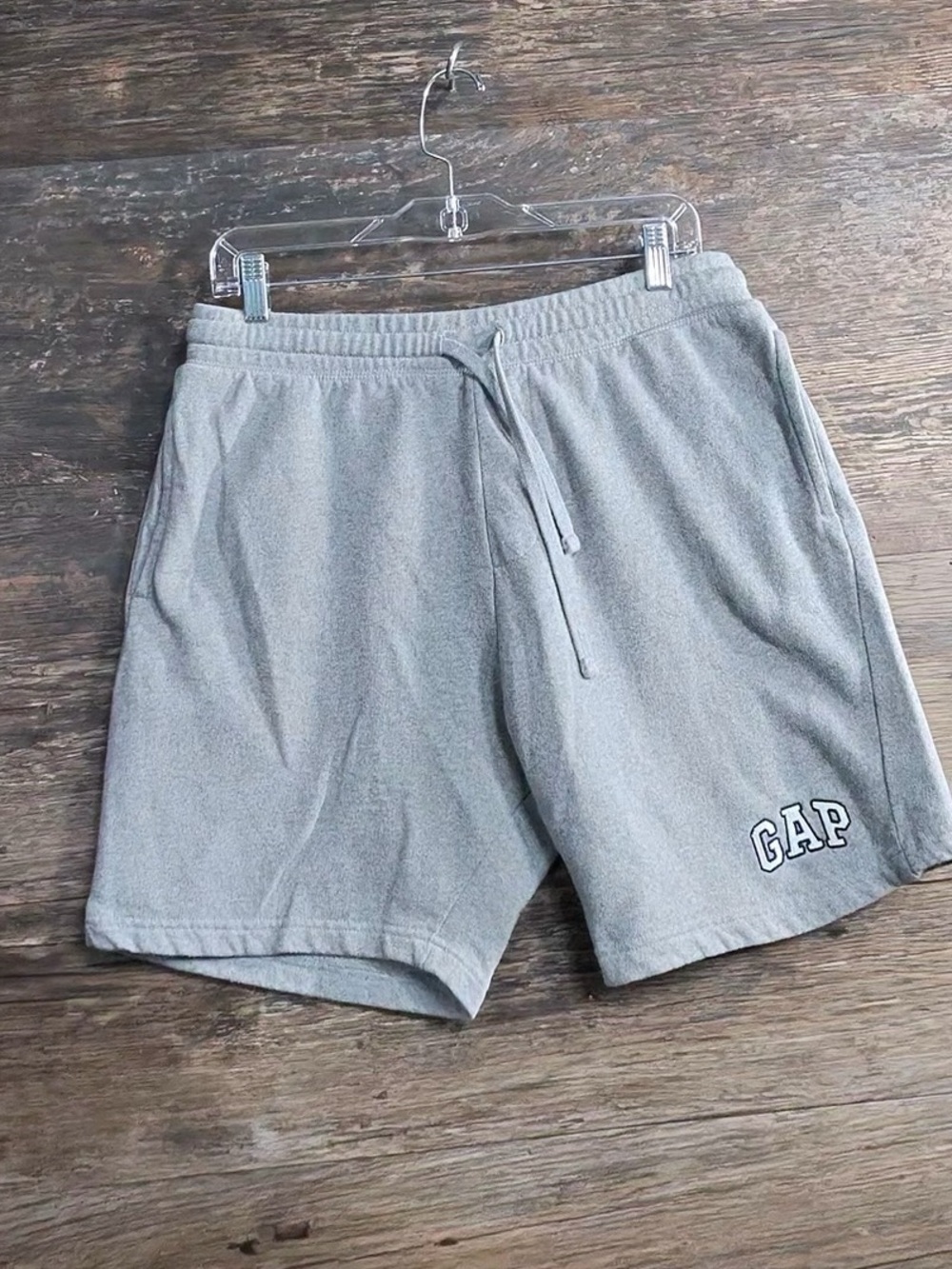 GAP Gray Terry Athletic Drawstring Shorts
